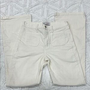 GAP Cream Wide Leg Pants